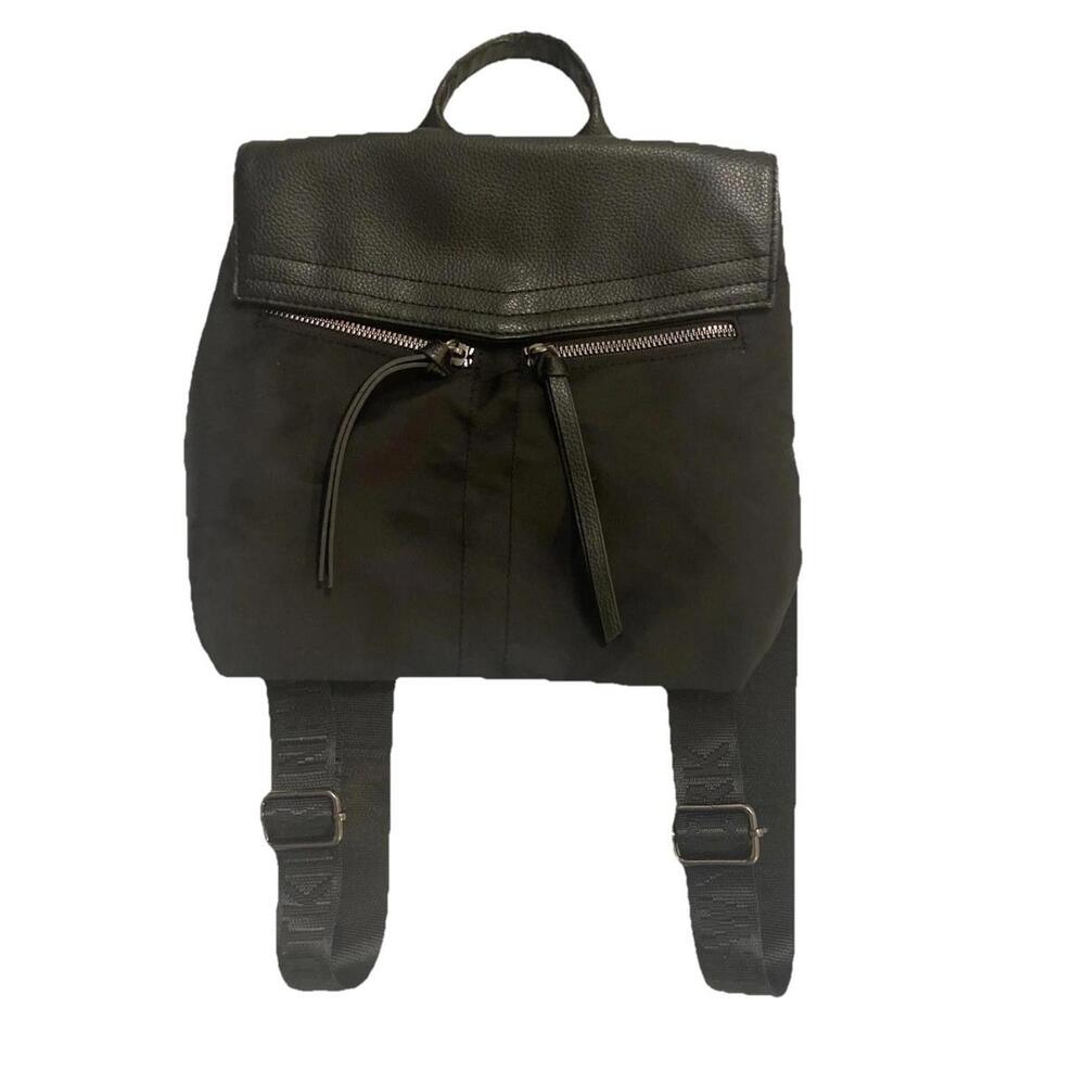 Botkier New York Trigger Mini Backpack Black Faux Leather/Nylon